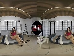 Teasing Queen Bianca Blance Tries On Her Pantyhose And Shows Her Amazing Body In VR - VRFootFetish