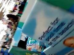 Phat booty bitch walking in store with no undies