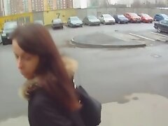 Babe pickedup in public and fucked in pov