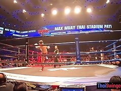 Muay Thai fight night and horny sex after for this big ass Thai girlfriend