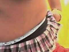Fat ebony with massive rack masturbates on a webcam
