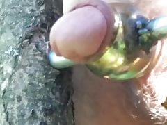Masturbation in forest