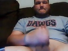 Stoky guy stroking