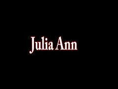 Busty Milf Julia Ann Fingers Pussy in Red Heels!