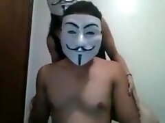 Masked indian couple fucking