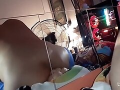 Disabled Gay Double Penetrates Self And