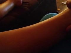Foot massage on girlfriend