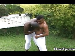 Black Porn Gay Having Hardcore Fuck Outdoor