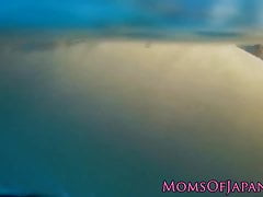 Japanese milfs bigass gets spanked during sex