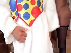 Easter bunny fucked ebony shemale