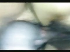 Amateur threesome double penetration creampie