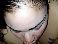 My BBW wife sucking to get me hard