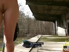 Real IR bae fucked outdoor in public by Black after 3way BJ