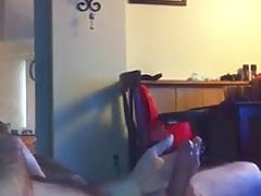 Face fucks his girl till she swallows his load