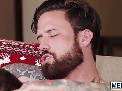Steamy gay boys gets his meat pipe plugged hard from behind